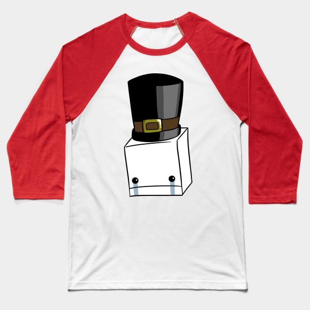 Hatty head Baseball T-Shirt by mercert